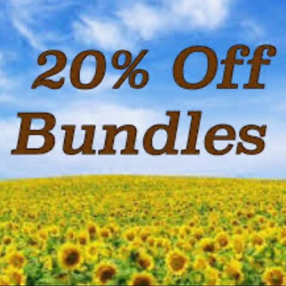 20% off bundles of 2 or more. 😀